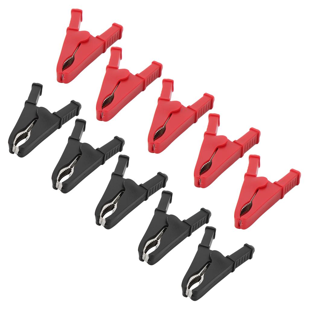 10pcs Electric Test Clip Good Electrical Conductivity Corrosion Resistance Power Test Accessories 30A 1000V