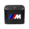 M LOGO Car Vehicle Case Storage Box Black ABS Square Pressing Trash Can For BMW G01 G02 F22 F23 E46 E93 E39 G26 F01 F02 F06 G32 G20 G29