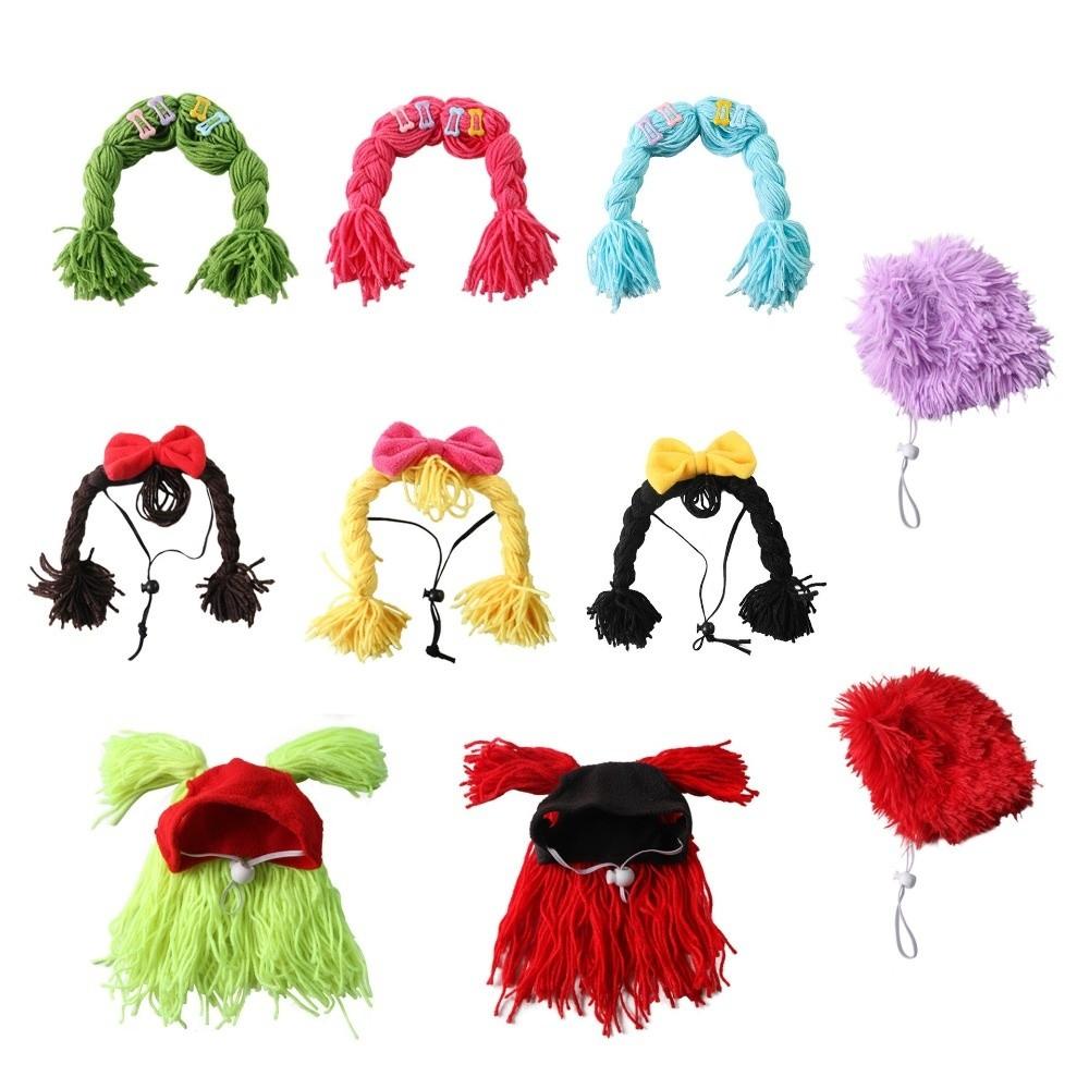 Funny Pet Wig Decorative Pet Costume Lightweight Dog Wig Holiday Decoration