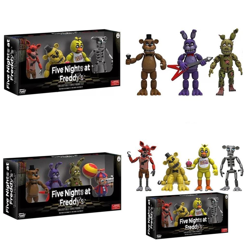 Высококачественные 4 шт. Фигурки Действия Five Nights At Freddy's с Яркими Деталями и Прочного ПВХ