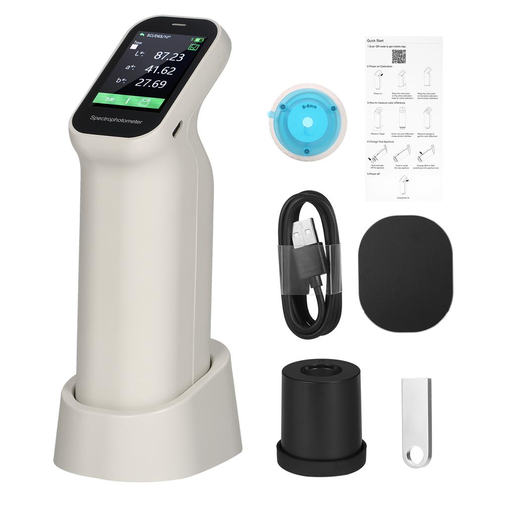 Портативный перезаряжаемый колориметр-хромометр, ручной спектрофотометр, измеритель цвета, автоматический
