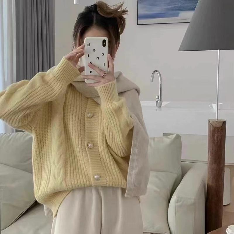 YYFS Женская мода повседневная осень-зима однотонный принт длинный рукав O-образный вырез свитера