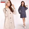 Wemiu Adult Raincoat Women Fashion Long Waterproof Hiking Poncho Rain-Proof Leopard Print Lightweight Trench coat Cute Windproof
