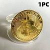 Позолоченная памятная монета Биткоин Коллекционная Художественная коллекция Подарок Физический Btc Металл Антикварная имитация Подарок на день рождения 2026