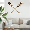 [R4072] - Brown 'Ethnic Paddles' Sticker Sheet - 50x70 Cm