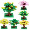 Buildings Blocks Tree Flower Sets City Plant Garden Bonsai Forest Natural City Street View Park Jungle MOC Model Toys For Kids