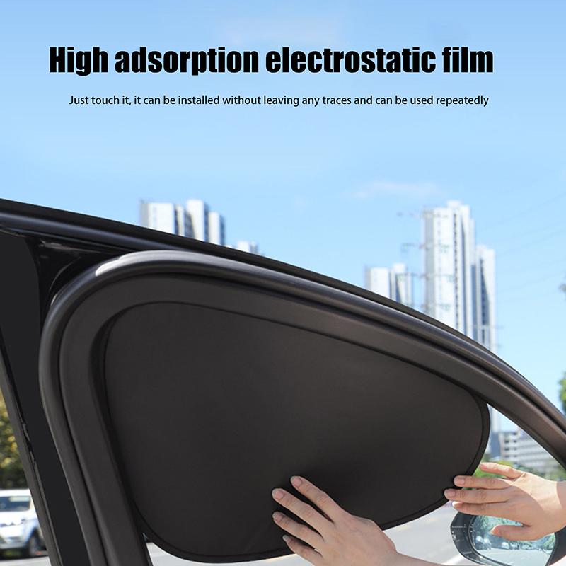 4-слойный солнцезащитный козырек для бокового окна автомобиля, сверхлегкие электростатические шторы, защита от солнца для ребенка, 99,9% УФ-блокер