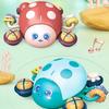 Электрическая игрушка-ползунок со светом и музыкой, мультяшная игрушка для малышей для раннего развития, зеленая