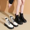 2025 Fashionable, Versatile and Warm Ankle Boots Women Winter Mujer Breathable Platform Increased Motorcycle Boots Fashion