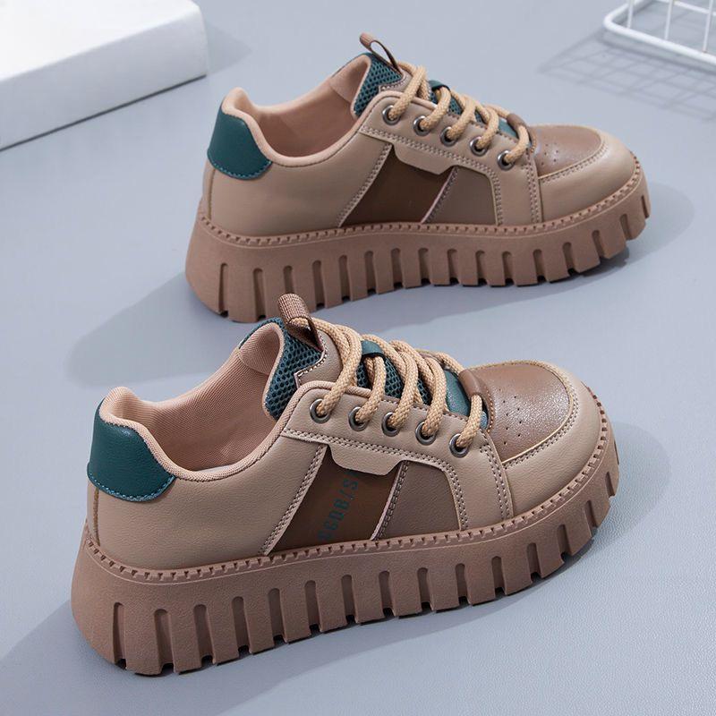 Spring Little White Shoes Women's New Spring and Autumn Versatile Sports Board Shoes Platform Muffin Casual Dad Shoes Summer Models
