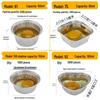 Disposable Heart-Shaped Aluminum Foil Baking Cups with Lids