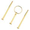 Multi Tiers Cake Tray Stand Handle Fruit Plate Hardware Fitting Holder(3-tiers Round Gold)