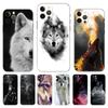 Angry Snow Wolf Cover Soft Phone Case for Iphone 5 5s 2020se 6 6s 7 8 Plus X 10 XR XS 11 12 13 Mini Pro MAX Black Tpu Back Cover