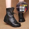 Explosive Retro Original Leather Short Boots Warm Leather Boots 2025 Spring and Autumn New Low Heeled Women's Boots