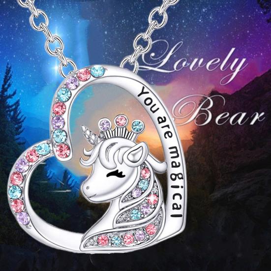 Детское ожерелье в форме сердца, индивидуальное украшение на шею