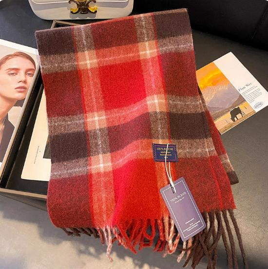 Женский классический британский стиль Черно-белый клетчатый шарф, зимний шаль из искусственного кашемира, двусторонний дизайн в клетку «шахматная доска» для пар