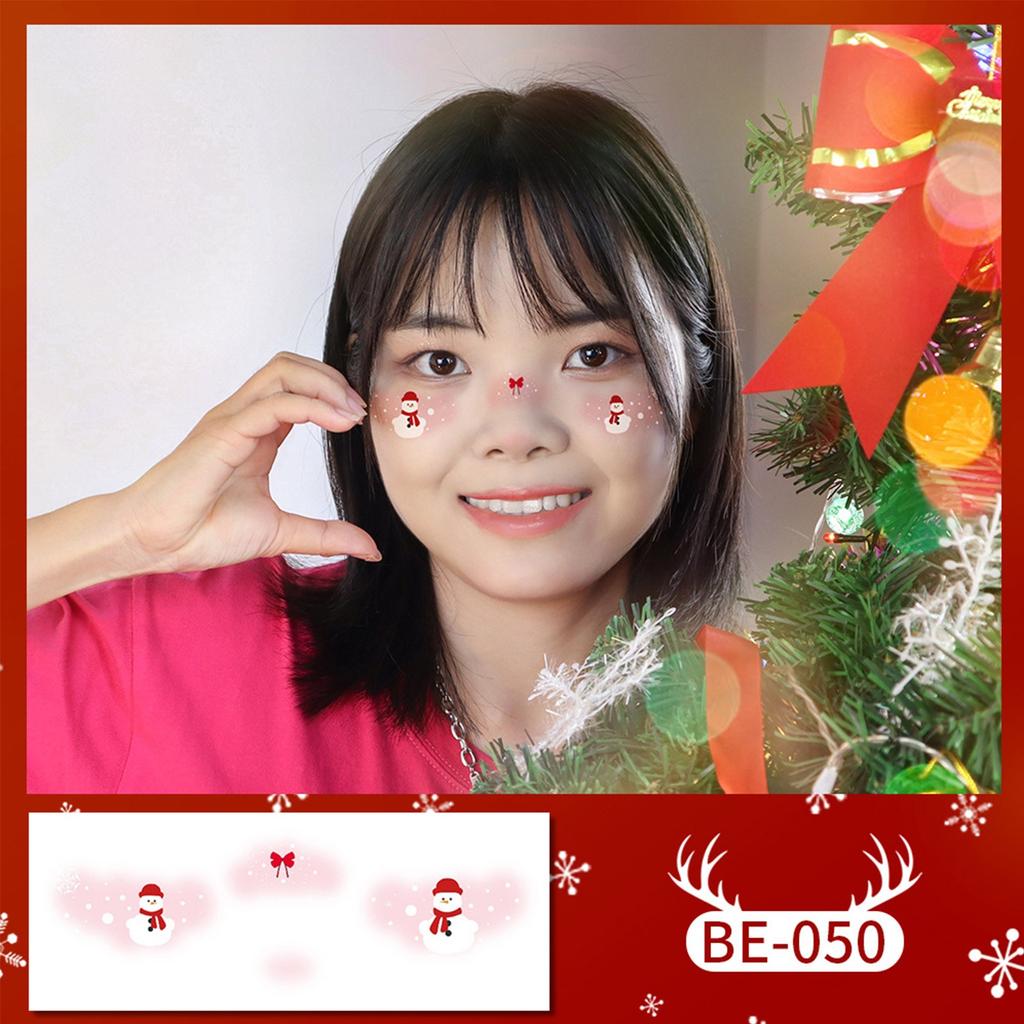 Рождественские наклейки для глаз с изображением лица, подводка для глаз, тени для век, временные наклейки, наклейки для женщин и девочек, костюм на Хэллоуин, одежда для косплея, аксессуары для вечеринок