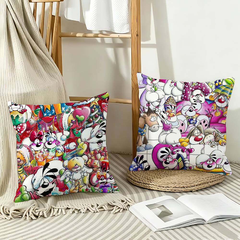 CUTE DDiddl Pillow Case Pattern Printed Pillowcase For Living Room Sofa Cushion Cover