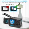 Набор для замены аккумулятора COOLSHOW GoPro Hero 12/Hero11/Hero10/9 (3 х 1800 мАч) с коробкой для хранения, Тройное зарядное устройство для Hero 12/11/10/9 (с USB-портом типа C), Компа