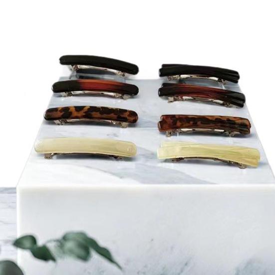 4 шт. Заколки для волос во французском стиле, дизайн «черепаховый панцирь», женские заколки для волос с металлическими пружинами, легкие аксессуары для волос