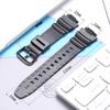 Ремешок для часов Casio AQ-S810W AE1200WH SGW300 400 500 W-800H Мужской Водонепроницаемый Натуральная смола Запасной Браслет с Пряжкой-булавкой