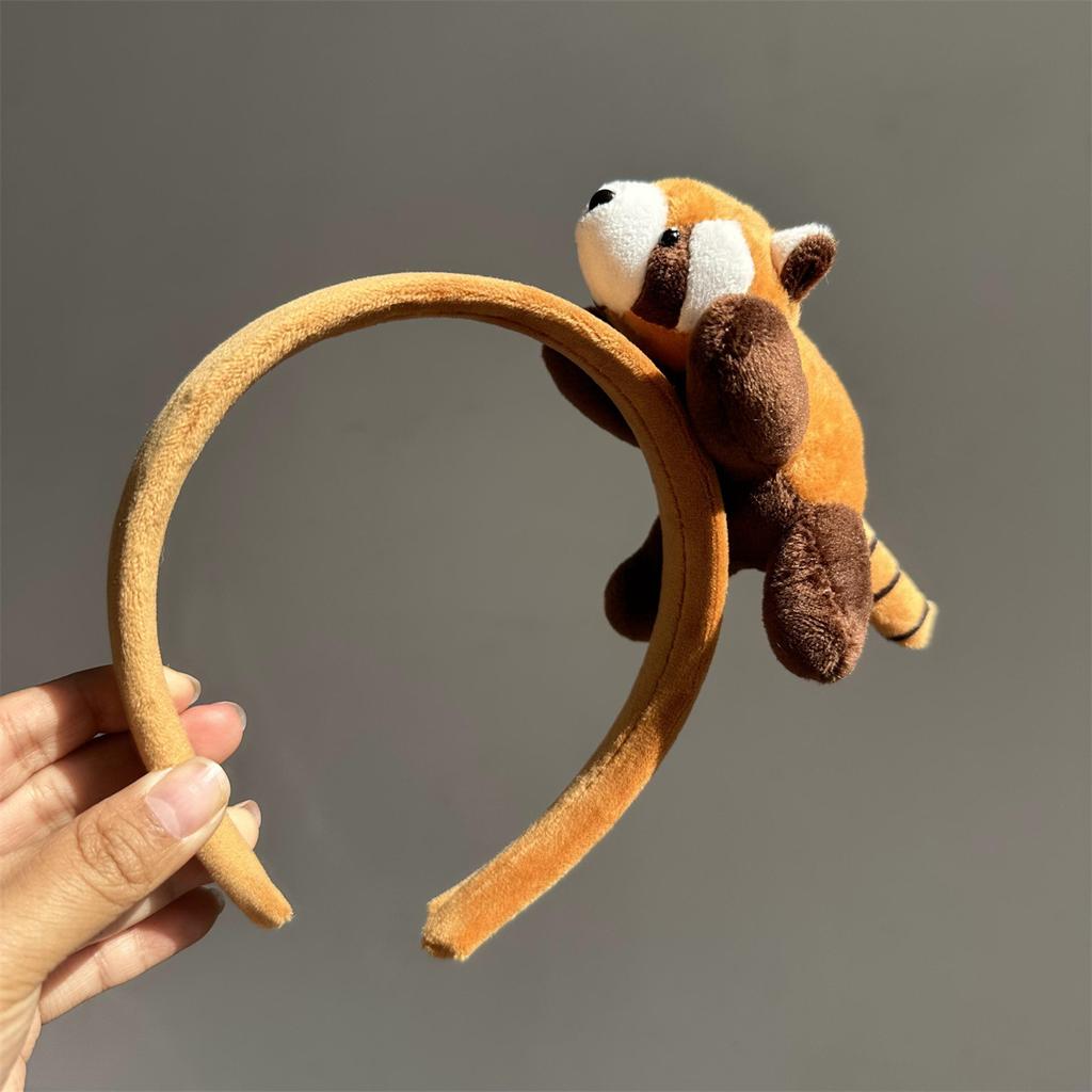 Cute Raccoon Headband Super Cute Doll Cartoon Headgear Children Adult Photo Performance Dress Up Hairpin Girl Headband
