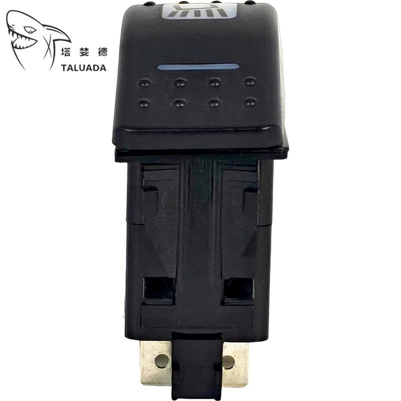 701-60004 Panel Rocker Switch 12V 6 Pin For JCB 1400B 1550B 1600B X 2 Position 4 Terminal Blue Illumination 70160004 HOTSALE