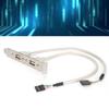 Расширение передней панели 2 порта USB 2.0 Plug and Play с пластиной слота Кронштейн Панельный кабель Адаптер