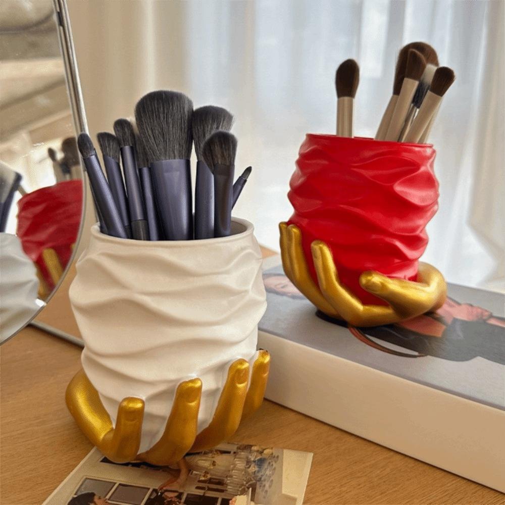Multi Functional Makeup Brush Cylinder Desktop Decoration Home Storage Ornament School