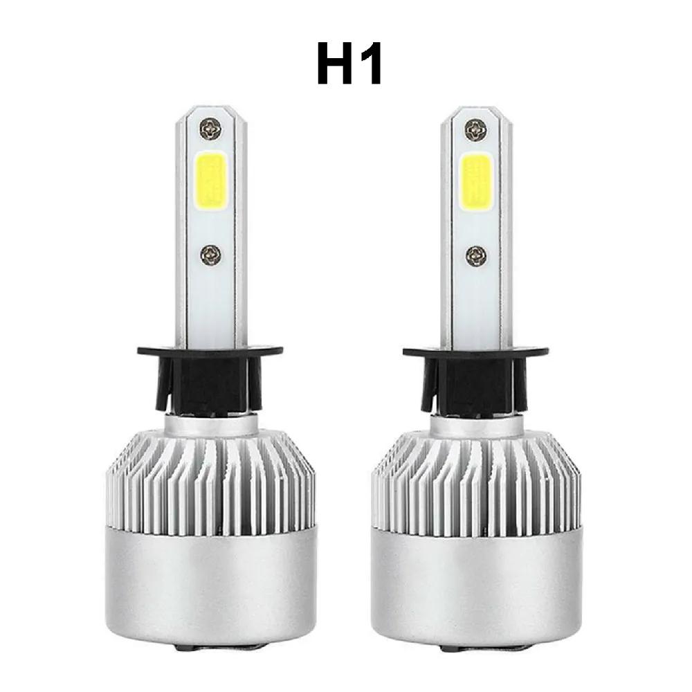 2 шт. супер яркие автомобильные фары H1 H4 H7 9005 9006 S2 80W 8000LM светодиодные лампы авто фары белые 6500K противотуманные фары
