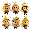 Acrylic Bee Hanging Decoration Single Side Printed Little Bee Ornament Car Rearview Mirror Keychain Pendant