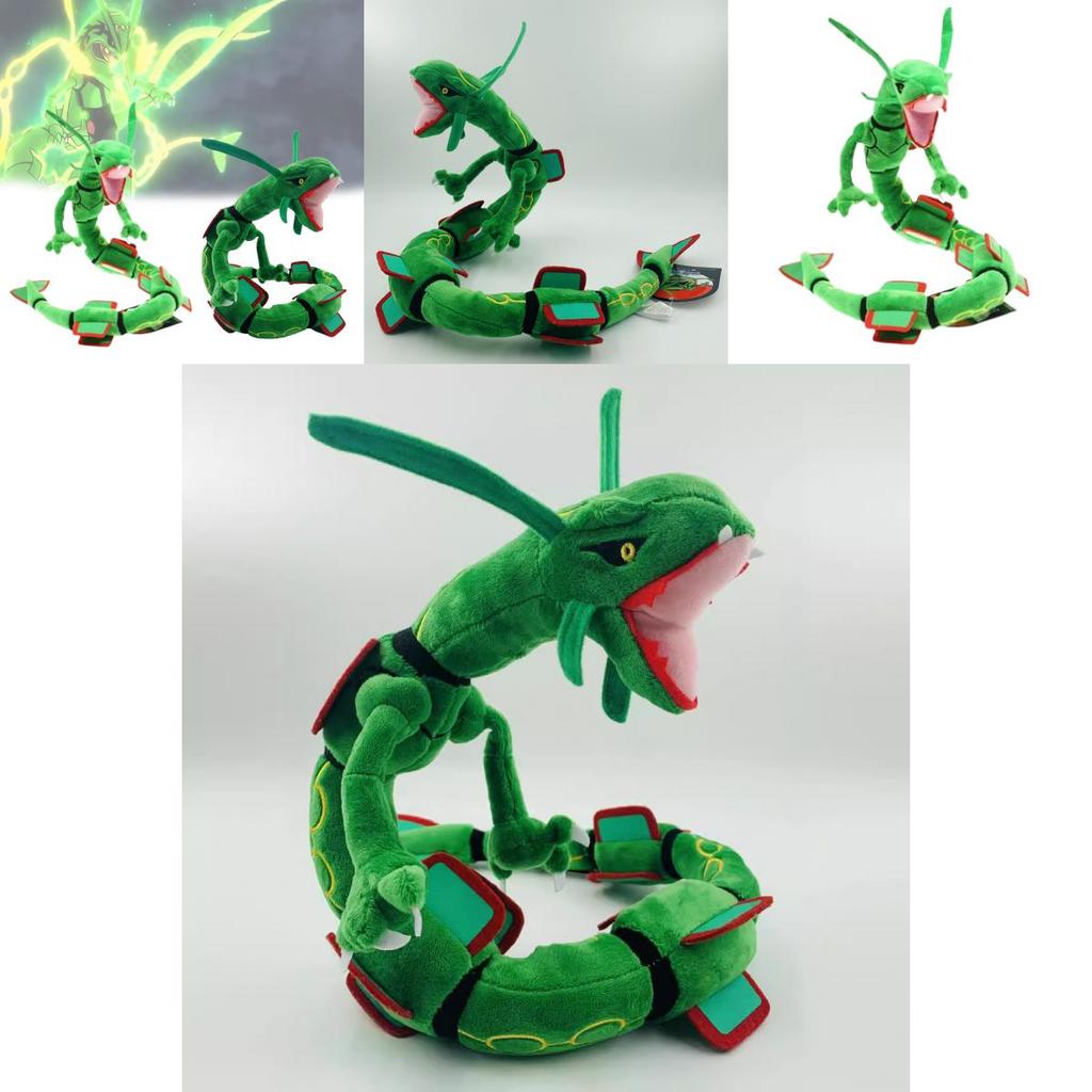 Premium 80cm Rayquaza Sky Dragon Plush Toy Short Plush Fabric With Pp Cotton Filling