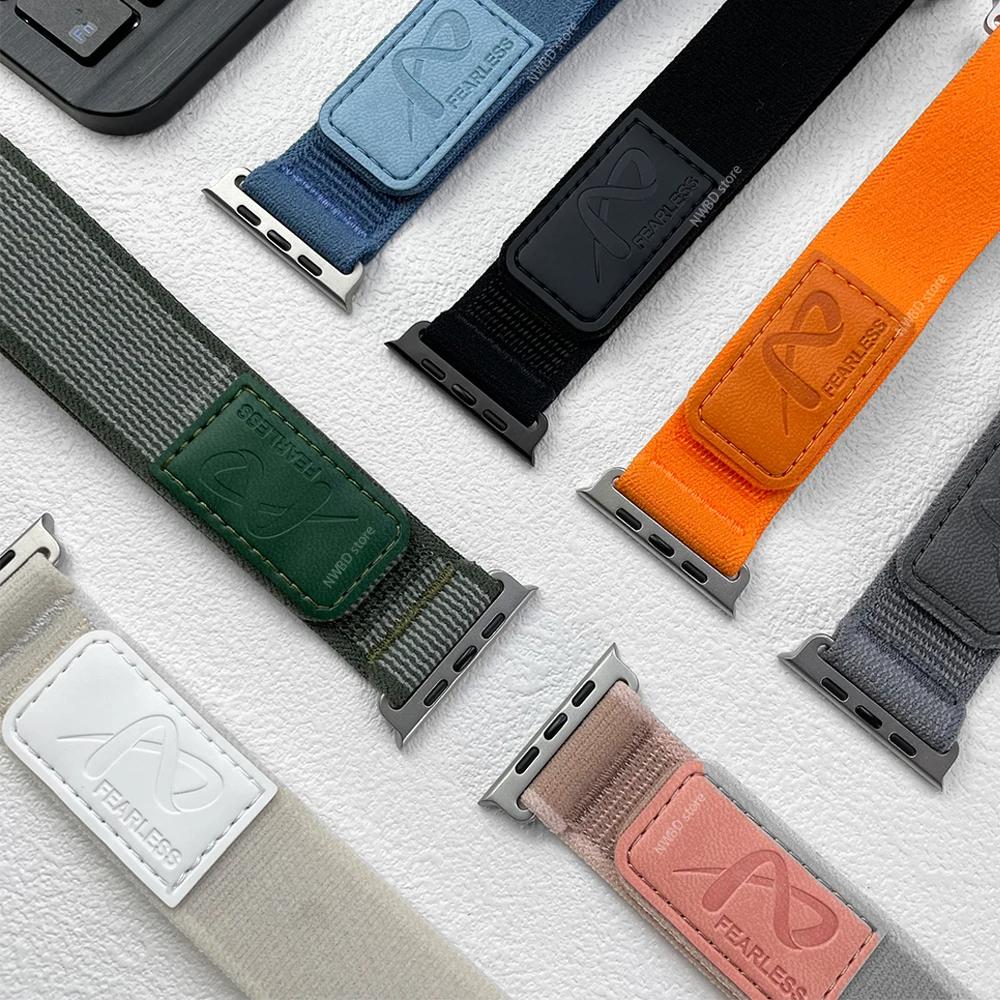 Nylon Trail Loop Strap For Apple Watch Ultra Band 49mm 46mm 42mm 45mm 41mm 44mm 40mm 38mm Bracelet for iWatch Series 11 10 9 8 7 6 5 4 SE Accessory