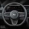Автомобильная Идеальная Ручной Работы Замшевая Кожа и Карбоновое Волокно Чехол на Руль