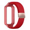 Плетеный ремешок+Чехол из ПК для Xiaomi mi band 9 8 active аксессуары спортивный магнитный Нейлоновый браслет correa+Чехол для Redmi band 3 2