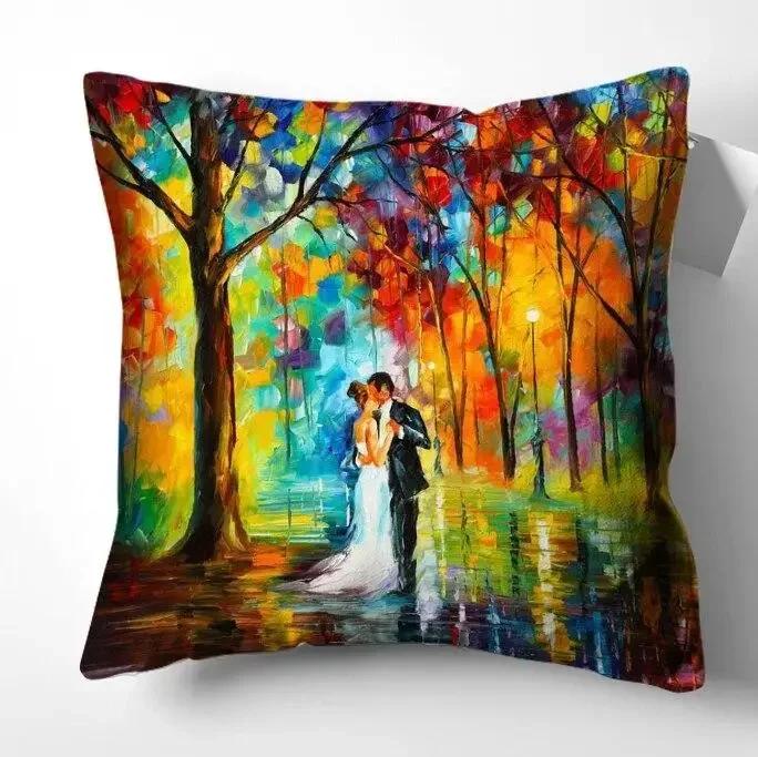 Художественная роспись наволочки подушки наволочки домашний декор подушки для дивана украшение гостиной