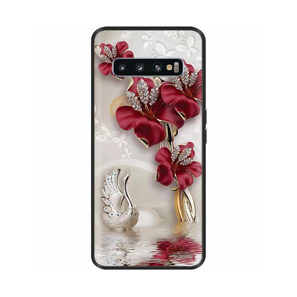 Ударопрочный Чехол Для Телефона Samsung Galaxy S10 Чехол-Ракушка С Рисунком Животных Для Samsung S10 Plus S10+ S 10 Мягкий Силиконовый Задний Чехол