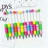 DIY Crafting Pens Beadable Pen, Colorful Fancy Beaded Ballpoint Decorative Gift for Students, Party Favors, Creative Office Supplies Giftable