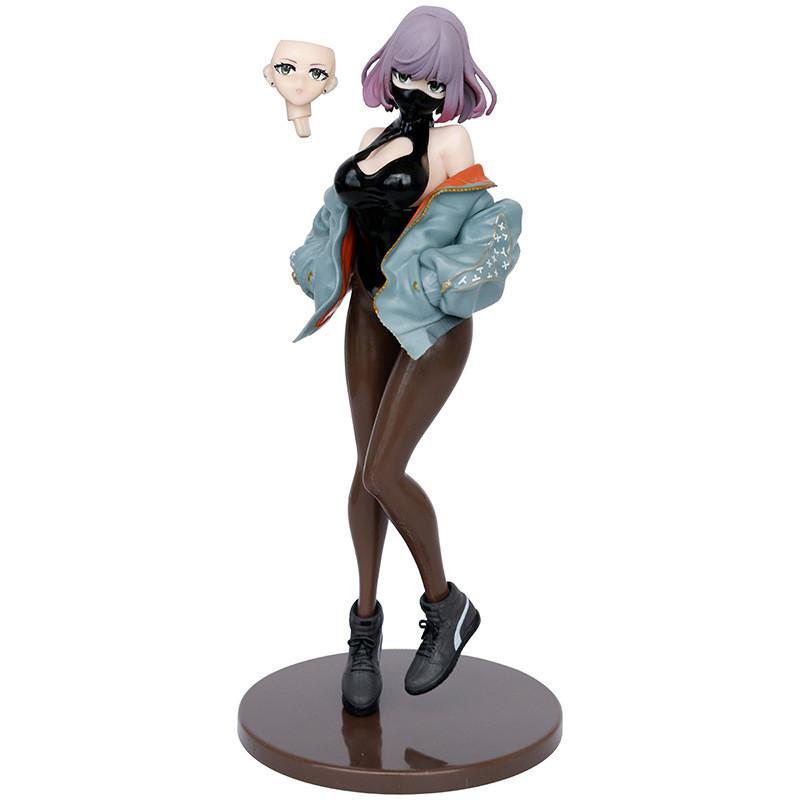 23cm Masked Girl Luna Illustration Biya Painter Manga Figure PVC Model Peripherals Manga Action Figure Birthday Gifts Toys Game