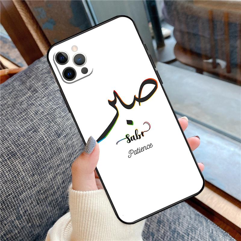 Чехол для телефона Sabr Patience для iPhone 16 15 14 12 11 13 Pro Max 12 13 mini XR 15 16 Plus 16e Защитный корпус