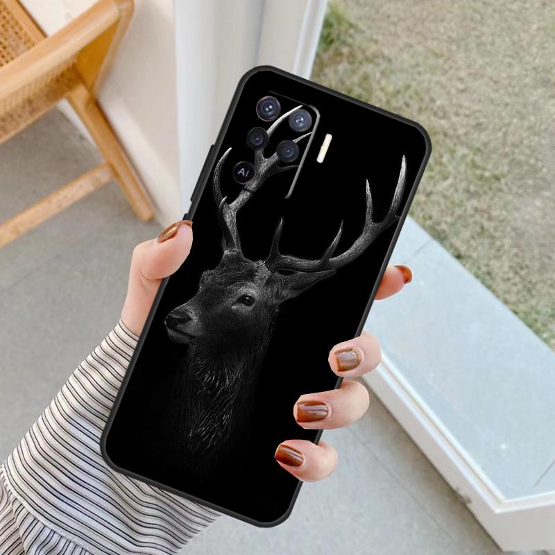 Deer Case For Oppo A18 A78 A98 A38 A58 A60 A80 A40 A96 A76 A16 A94 A74 A54 A15 A17 A57 A77 A5 Pro