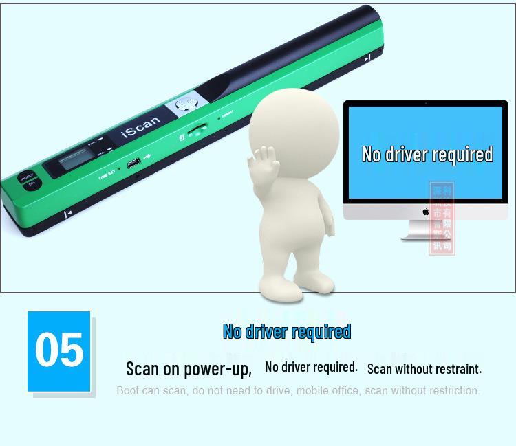 Portable A4 Document Scanner iScan 900DPI OS2258B