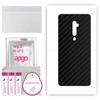 apgo Protective Skin Sticker for the Back Compatible with Oppo Reno 5G, Wrap Film, Foil, Vinyl - Pattern Carbon Black