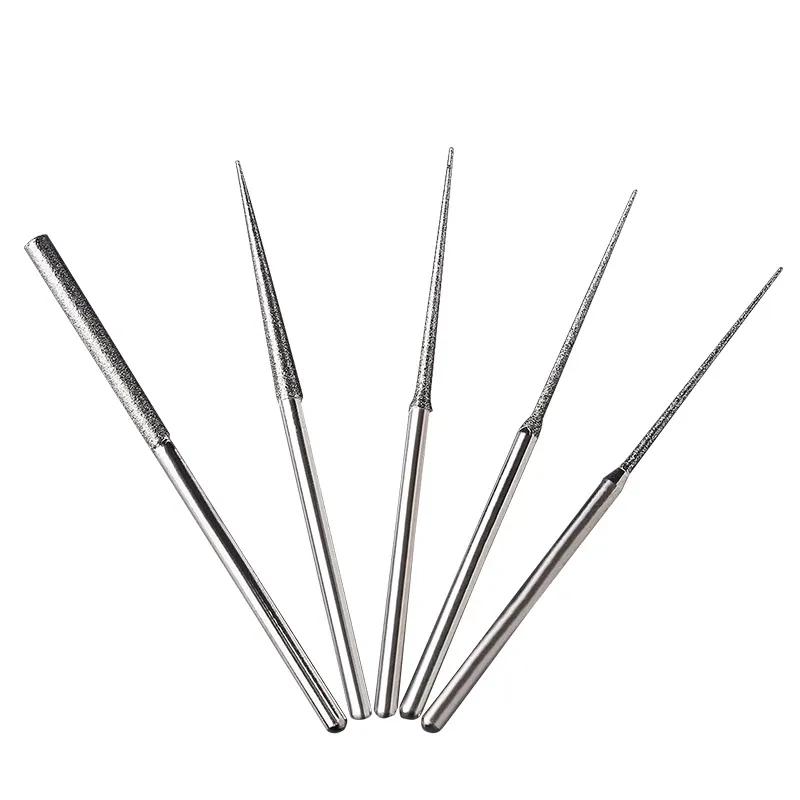 Expanding Grinding Head Polishing Tool Extended Diamond Grinding Needle Fine Sand Cylindrical Electric Grinding Rod Jade Hole