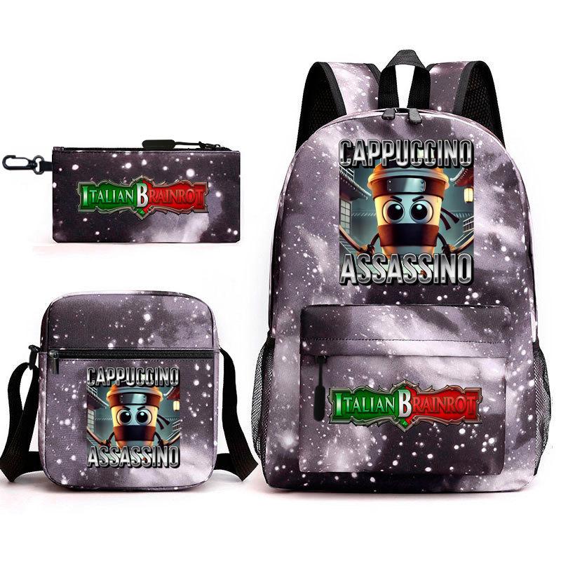 American Shanhaijing Backpack Student School Bag Shoulder Bag