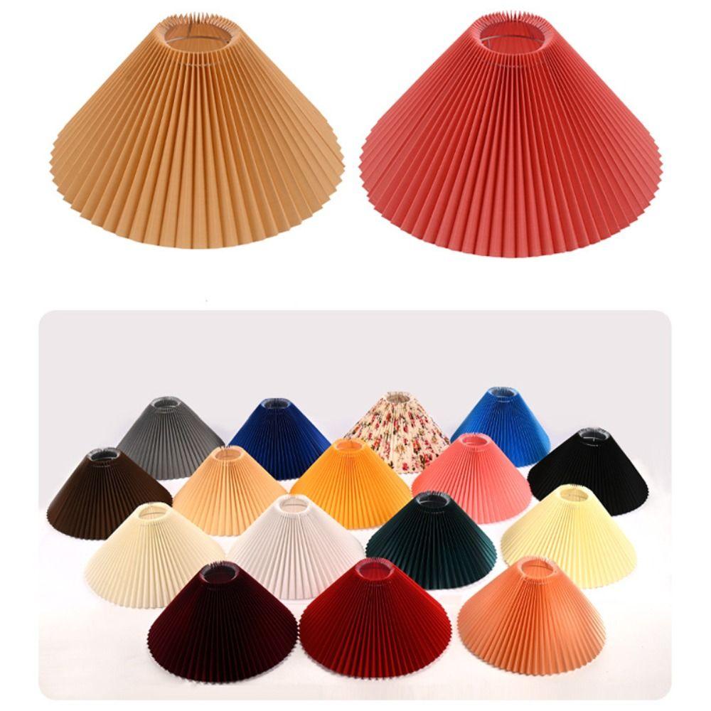 Тканевый настенный светильник Абажур Плиссированный чехол для торшера Подвесной абажур Гостиная Столовая