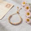 New Geometry Bead Drawstring Adjustable Bracelet Trendy Fashion Simple Temperment Versatile Transfer Bead Jewelry Gift