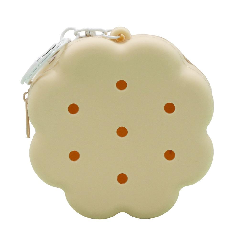 Gift Idea Cloud Flower Silicone Wallet Zipper Closure Soft Silicone Coin Purse Travel Organizer Mini Size Card Holder Women Use