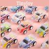 Simulation Inertial Mini Transparent Double Layer Graffiti Car Children Toy