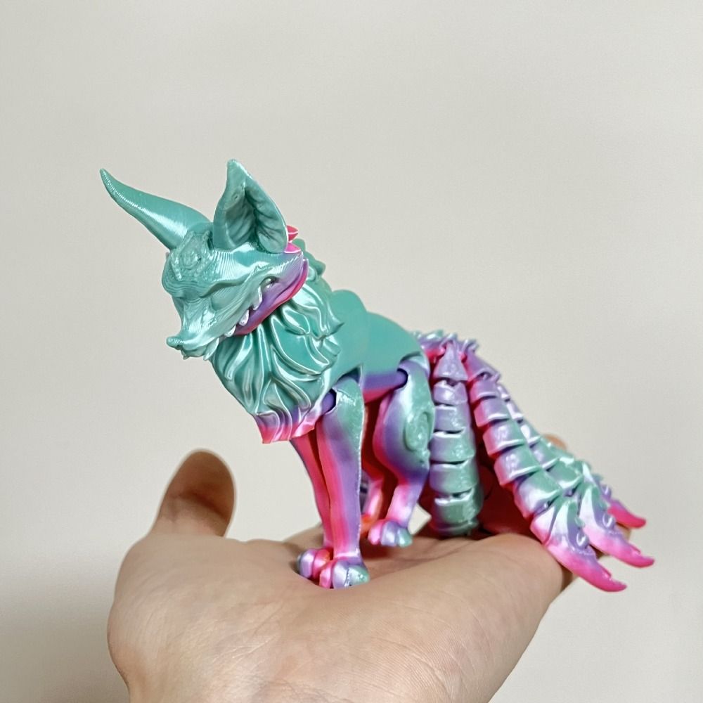 Симуляция 3D-печатная модель Многосуставная печатная 3D-игрушка Фигурка животного Игрушка Настольное украшение